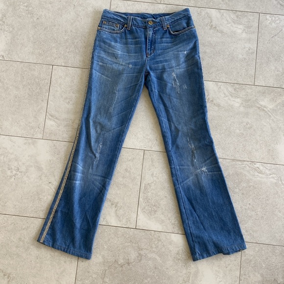 Roberto Cavalli vintage rhinestone jeans - Picture 4 of 13